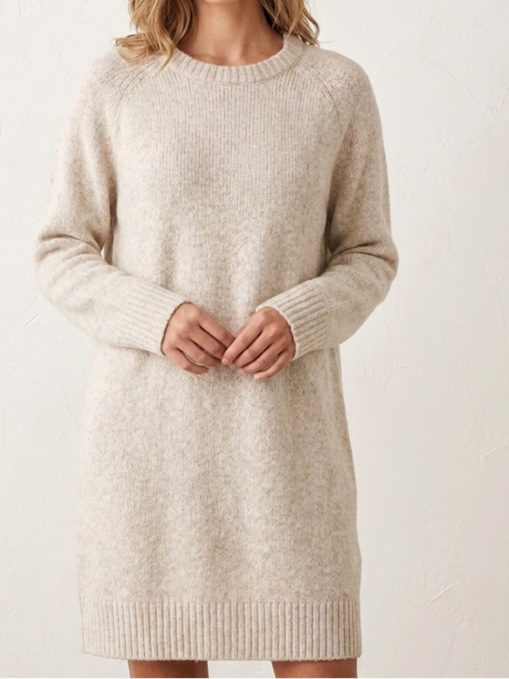 Dalia Cream Knit Dress
